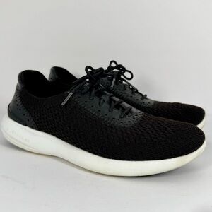Cole Haan Womens Ella Grand Oxford Knit Shoes Size 6 Black White W13480